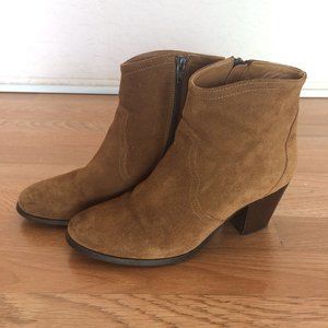 André Country Embroidered Leather Ankle Boots